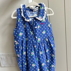 Vintage Osh Kosh Hawaiian print romper